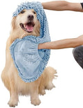 Dog Towel for Drying Dogs, Absorbent Microfiber Bath Towel, Hand Pockets by MakeyourGuestD%C3%A9corAmazing
