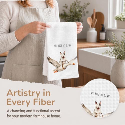 Bull Terrier Kitchen Towels, Cute Hand Tea Towel - Image 4
