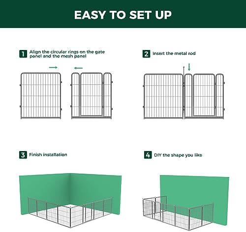 FXW Aster Dog Playpen Designed for Yard, 32 Panels - Image 6