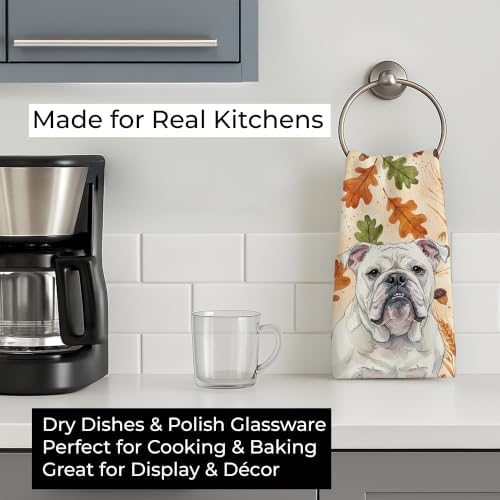 Caroline's Treasures English Bulldog Dogs Kitchen Towel 15x25 in - Image 3