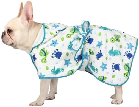 HDE Hooded Dog Bathrobe Quick Dry Towel Wrap - Image 3