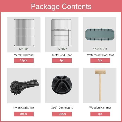 VISCOO 12 Panels Small Animal Playpen - Image 2