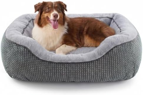 INVENHO Large Dog Beds Large Sized Dog, Washable Orthopedic Warming Soft by INVENHO