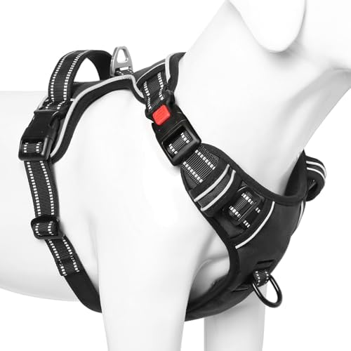 Timos Dog Harness, NO Need Go Over Dogs Head 3 Snap Buckles Pet Harness - Image 6