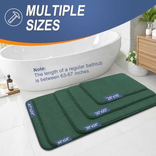OLANLY Memory Foam Bathroom Runner Rugs 70x24, Long Mats - Image 5