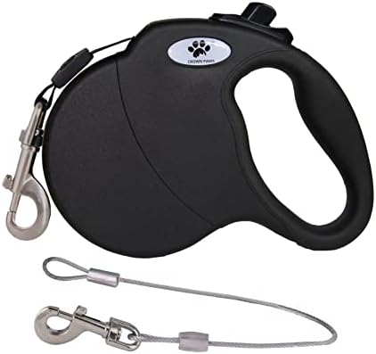 16ft Retractable Dog Leash for Medium Breed Dogs up to 44 lbs by CROWN+PAWS