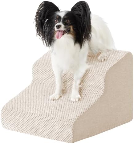 Ahpmeoa Dog Stairs for Small Dogs 11.5’’ H, 2-Step Dog Steps for Bed by Ahpmeoa