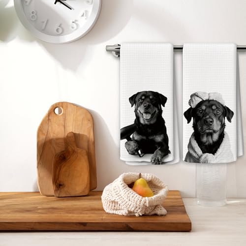 Dog Kitchen Towels Decor Set of 2 - Image 2