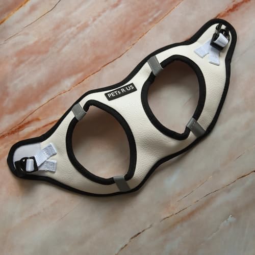Step-in Dog Harness Classic Style Dog Vegan Leather Reflective Details - Image 3