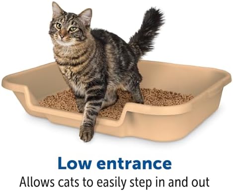 KittyGoHere Senior Cat Litter Box, Large Litter Pan, Beach Sand - Image 6