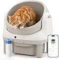 HHOLOVE Self Cleaning Cat Litter Box, Open Top Automatic Litter Box, Safety by HHOLOVE