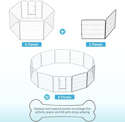 BestPet | Dog Playpen Extender | 32", 2 Panels | Expandable Design - Image 3