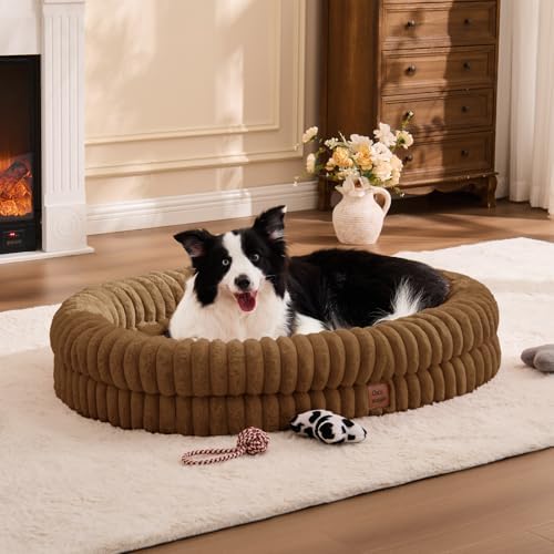 ChiXnuggle Orthopedic Dog Bed, Washable Cover, Faux Fur Bolster Pet Couch - Image 3