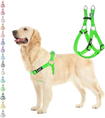 PUPTECK No Pull Dog Harness Soft Adjustable Basic Nylon Step in Puppy Vest by PUPTECK