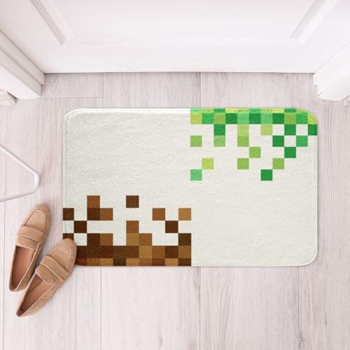 Pixelated Bathroom Rug, Cartoon Gamepad Non Slip Bath Mat - Image 3