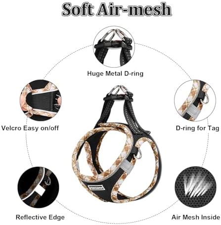 Mercano Soft Mesh Dog Harness and Leash Set, Step-in Reflective Breathable - Image 3