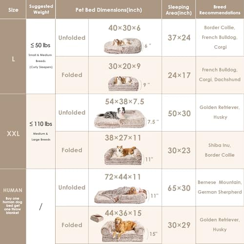 EHEYCIGA Foldable XXL Dog Bed for Large Sized Dog - Image 2