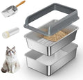 All Stainless Steel Sifting Litter Box by WeLovePetsAsMuchAsYouDo