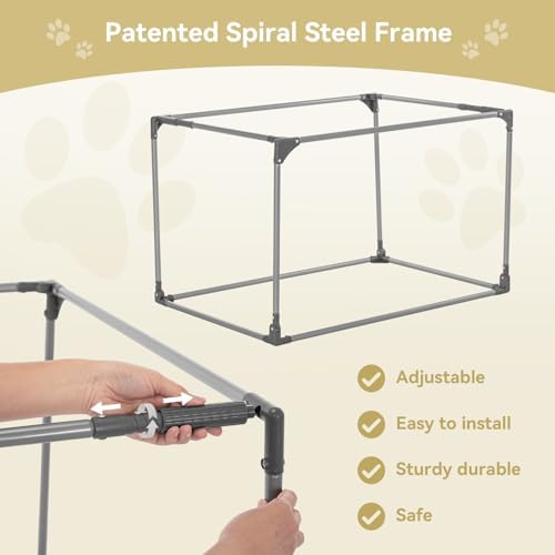 PETSFIT Portable Dog Crate for Medium Large Dogs, – 36" Soft Dog Travel Crates - Image 2