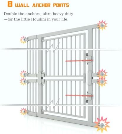 KAGNJIC74.8 Extra Tall Pet Gate, 29.5"-35.25" Cat Gate - Image 3