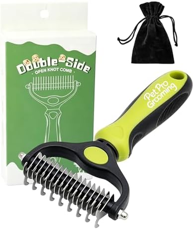 Tool, 2-In-1 Double-Sided Grooming Tool, Pet Shedding Remover Rounded-Tooth Comb by Unknown