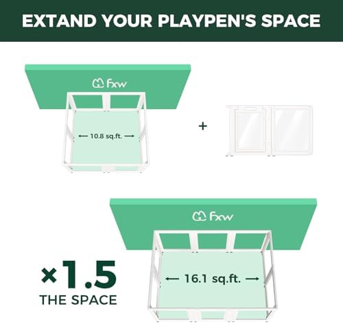 FXW AuraSpace Clear Acrylic Indoor Dog Playpen, 2 Panels - Image 3