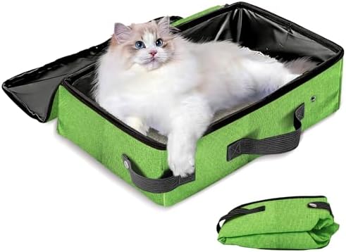 Foldable Travel Cat Litter Box by JOLLJOLL