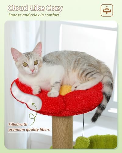MUTTROS 35" Flower Cat Tree for Kittens - Image 6