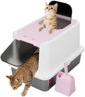 RIZZARI Stainless Enclosed Litter Box: by RIZZARI