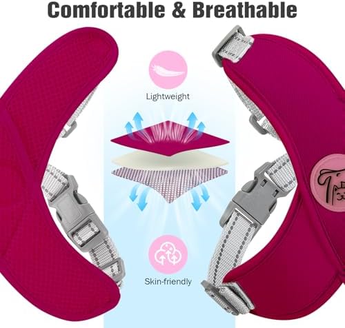 Pawaboo Small Dog Harness and Leash Set, Puppy Harness X-Frame Adjustable - Image 5