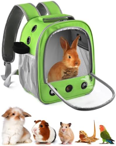 DBNESS Guinea Pig Carrier Backpack, Portable Rabbit Travel Carring Bag by DBNESS