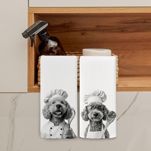 Dog Kitchen Towels Decor Set of 2 - Image 3