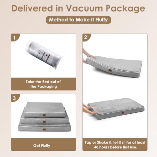 EHEYCIGA Large Memory Foam Dog Bed Mat Washable - Image 5