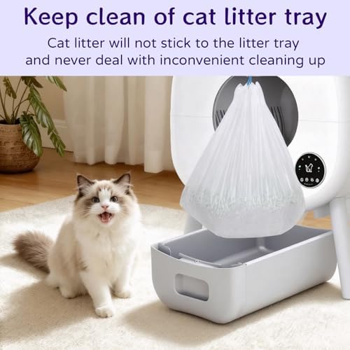 120 Count 26" x 11.8" Automatic Cat Litter Box Bags Compatible - Image 7