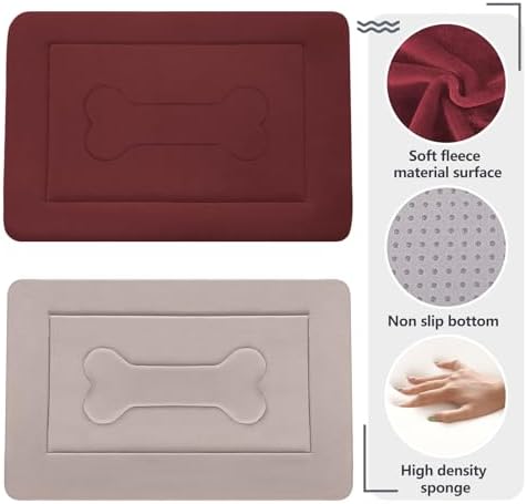 Dog Bed Large Crate Mat 42 in Non-Slip Washable Soft Mattress Kennel Pads - Image 2