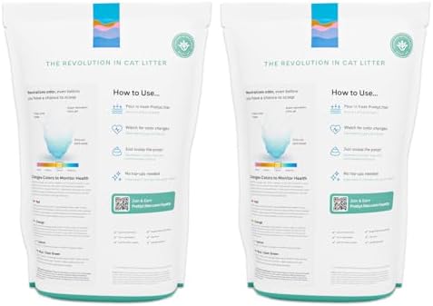 PrettyLitter Health Monitoring Cat Litter, Calm Aloe, 6 lb. Bags - Image 2