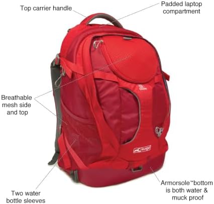 Kurgo G-Train Pet Carrier Backpack, Chili Red - Image 3