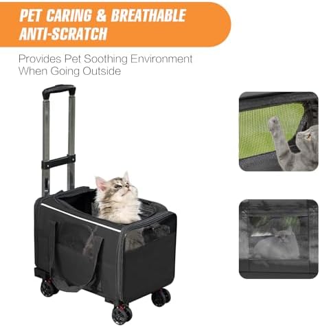 Pet Carrier with Wheels - Image 2