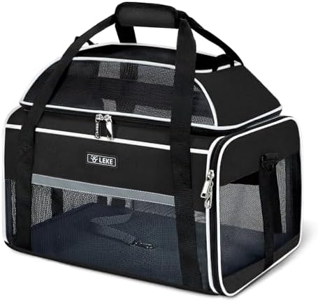 Lekereise Top-Expandable Pet Carrier 18x13x9.5 Inch Southwest Frontier Airline by Lekereise