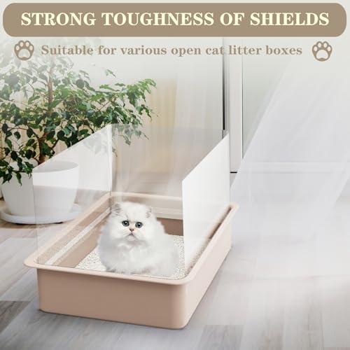 3Pcs Cat Litter Box Pee Shields, Litter Box Splash Guard - Image 5
