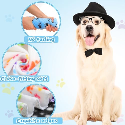 Eccliy 20 Pcs Puppy Blanket Fleece Pet Dog Throw, 39 x 35 Inch - Image 6
