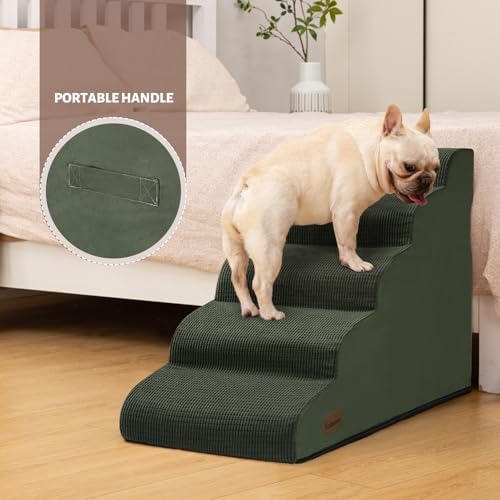 Aodisman Dog Stairs for High Bed, 5-Step Pet Ramp for Small Dogs and Cats - Image 3