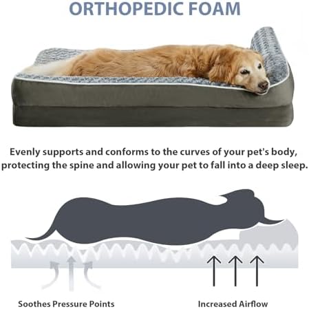 BFPETHOME Orthopedic Washable Dog Bed, Sleeping Couch - Image 3