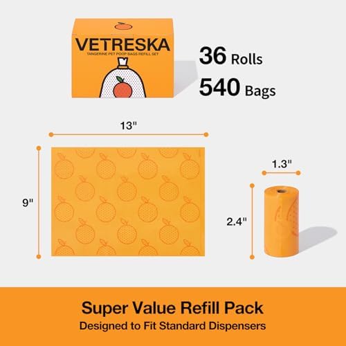 VETRESKA Citrus Scented Dog Poop Bags, Leak Proof - Image 5