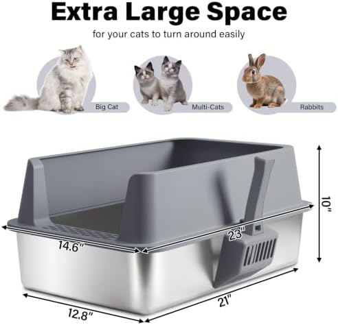 Stainless Steel Litter Box - Image 2
