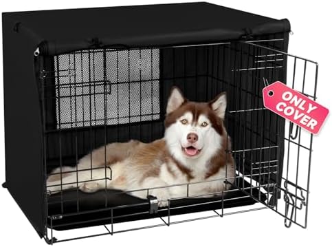 Seiyierr Dog Crate Cover, 36 Inch Pet Kennel Cover Universal Fit by Seiyier
