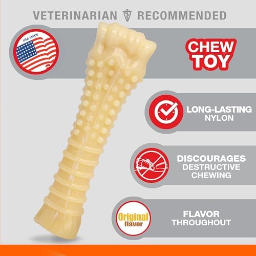Nylabone Power Chew Textured Bone Dog Chew Toy, Original Flavor - Image 4