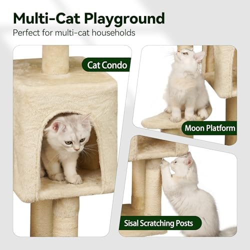 Meecal 43-Inch Cloud Cat Tree for Small Kittens Under 6 Months 9lbs - Image 5