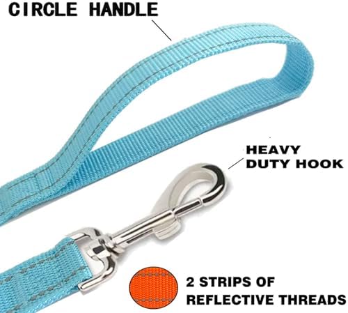 Reflective Dog Leash 7Ft /8 Feet Long, 1 Inch Wide, - Image 3