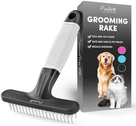 POODLIE Poodle Pet Dog Grooming Rake | Dematting Tool by Poodlie